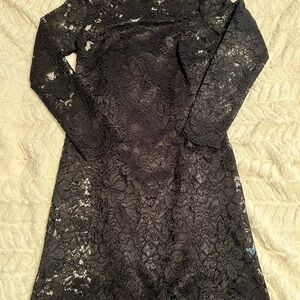 Elegant Black Lace Dress